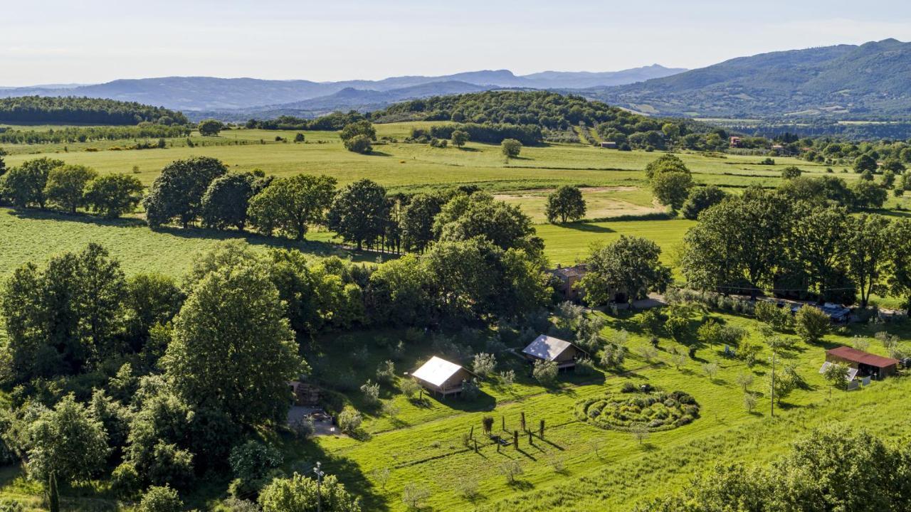 Glamping In Toscana, Luxury Tents In Agriturismo Biologico 소르나노 외부 사진