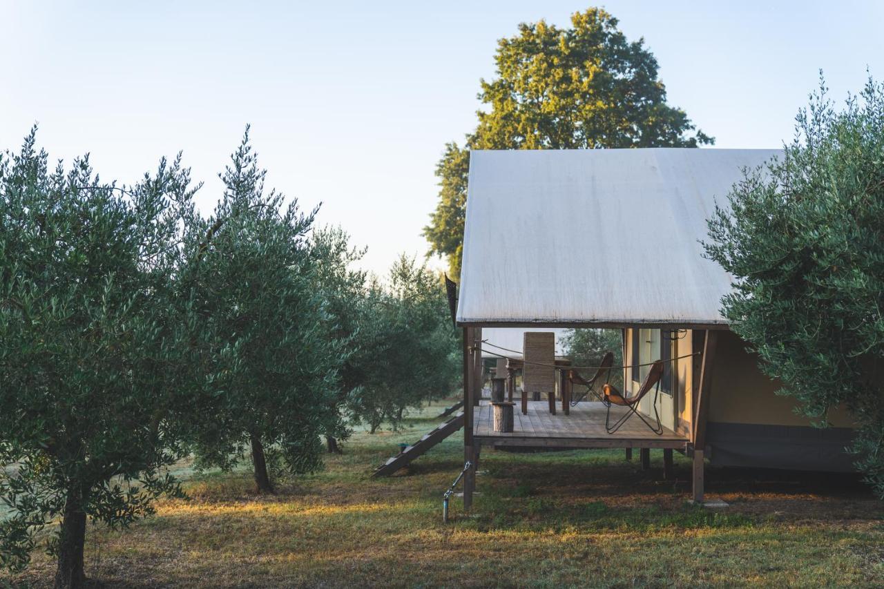 Glamping In Toscana, Luxury Tents In Agriturismo Biologico 소르나노 외부 사진