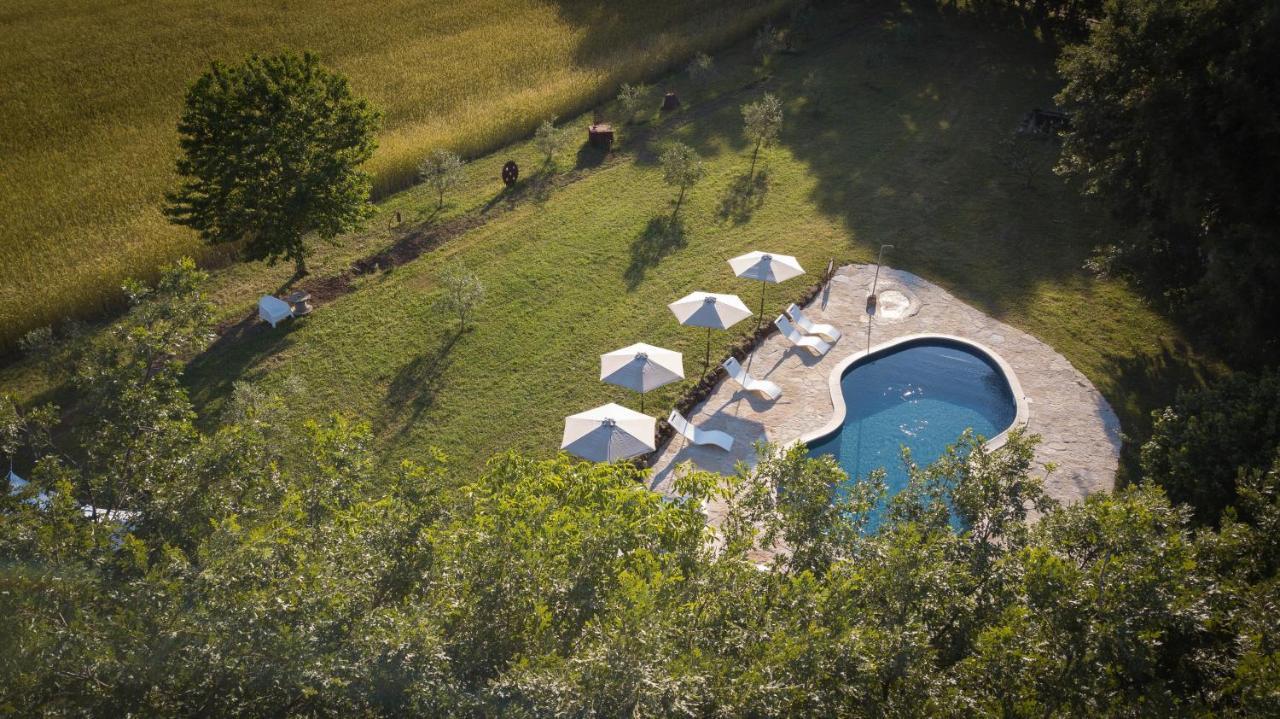 Glamping In Toscana, Luxury Tents In Agriturismo Biologico 소르나노 외부 사진